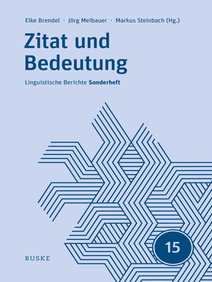 cover image of Zitat und Bedeutung